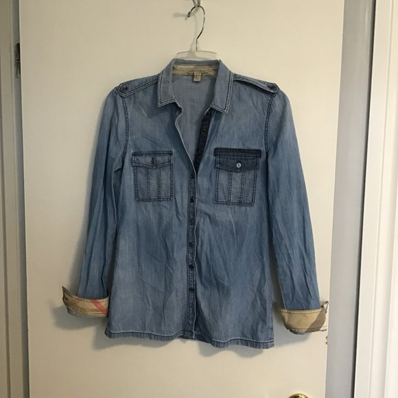 Burberry Brit Denim Button Down Shirt - extra small - Picture 1 of 10